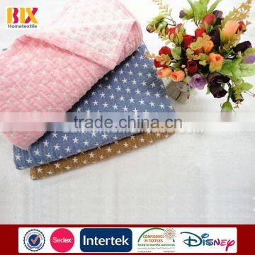 bailixin home textile cotton waffle texture yarn dyed gauze blanket for kids