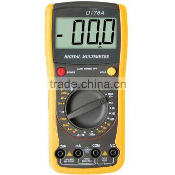 Standard handheld multimeter competetive small-size multimeter DT78Adigital multimeter