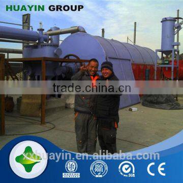 No smell during operation waste tyre recycling pyrolysis machine