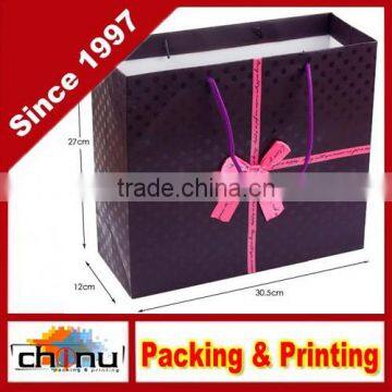 Art Paper White Paper, Paper Gift Shopping Promotion Bag (210011)