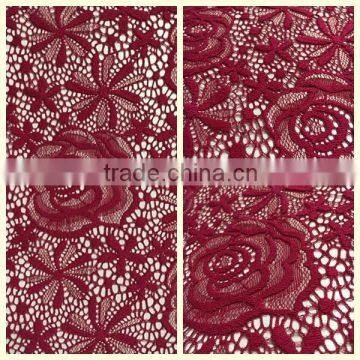 new design knit lace fabric for sale changle factory