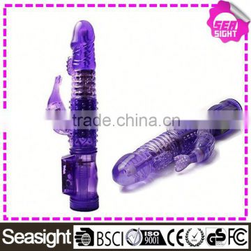 Electric massage vibrator, waterproof purple sex toys vibrator