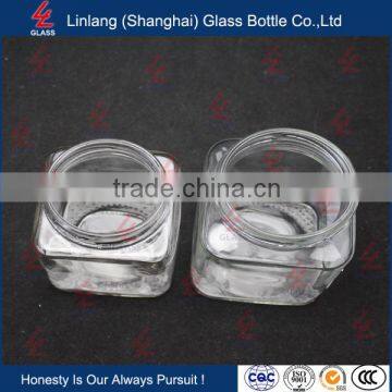 Honey Industrial Use and Screw Cap Sealing Type 100ml Quadrangular Glass Jam Jar photo-5