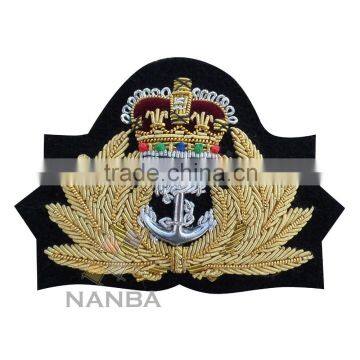 Bullion Cap Badge | Handmade Embroidered Badge