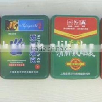 Online in china can produce fancy rectangular cigarette tin box