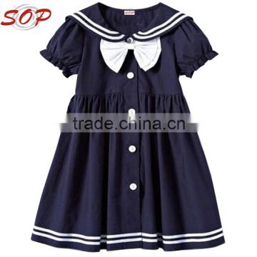 Girls ruffled dress beautiful school uniforms for kindergarten