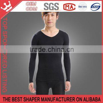 Body Shape Wear Top Solid Basic Winter Thermal Wear Men