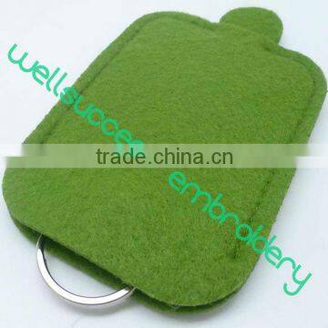 polyester or wool felt key case