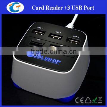 Usb Hub Combo Card Reader Driver With Customized Led Logo photo-4