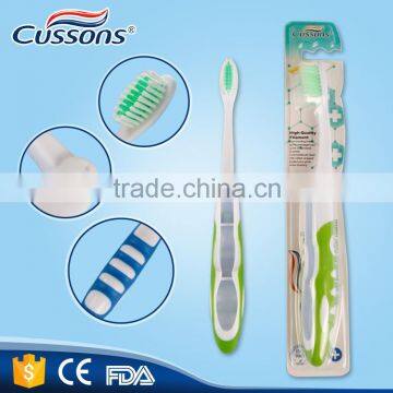 Factory custom made best quality medium soft hard bristle folding toothbrush