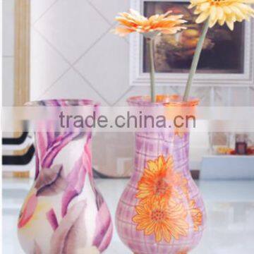 colored glass vase for home hotel decoration