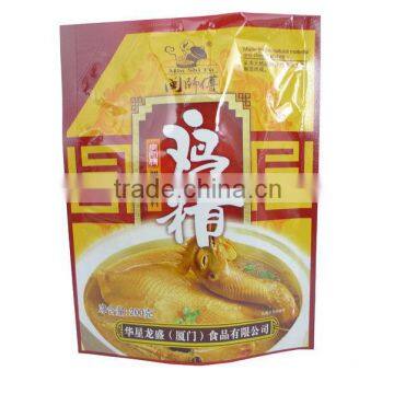 Stand up food grade plastic spice packaging spout bag and reusable baby food pouch