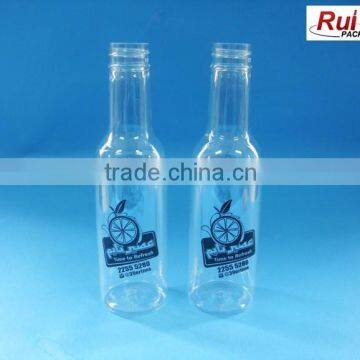 plastic wine shape bottle, 150ml plastic juice bottle, PET clear bottle                        
                                                Quality Choice