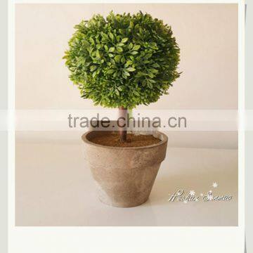 China supplier cheap price artificial topiary grass ball bonsai for sale