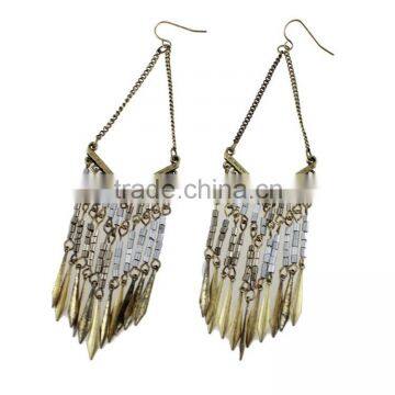 2015 Newest Seedbeads Tassel LongHanging Earring