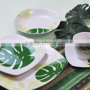 2015 Hot Wholesale Square Porcelain Ceramic Dish Plate Dinner Set