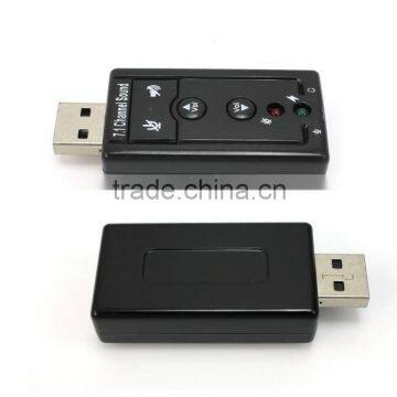 USB Virtual 7.1 Channel External Sound Card Audio Adapter