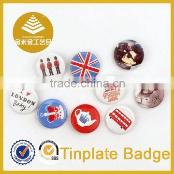 Ultramodern Elegance Freedom Gifts Customized Easter Lily Metal Pilot Wings Pin Badge Clip for Men