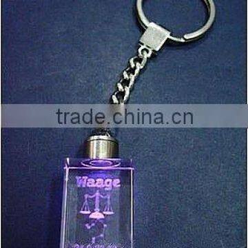 crystal promotion gift Crystal LED Keychain