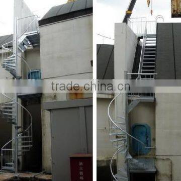 Indoor or Outdoot Metal Spiral Stairs or Hot Galvanizated Steel Spiral Staircase photo-6