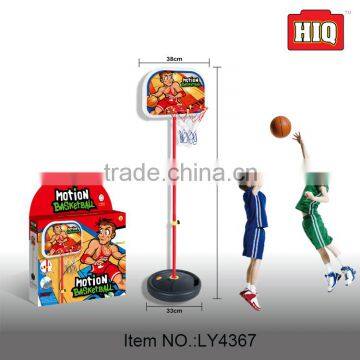 Boy Favorite sport game basketball toy adjustable basketball hoop