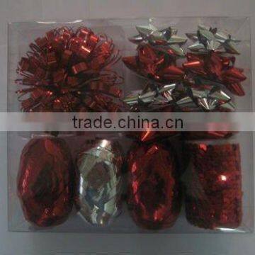 Premium Customized Present Wrap Deco Sequins Ribbon Bow Pack