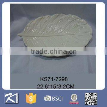 Colorful Home Decorative Items Ceramic Leaf Plate photo-4