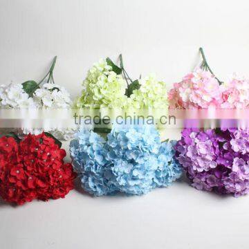 Wedding hydrangea flower bouquet large silk flowers artificial flowers