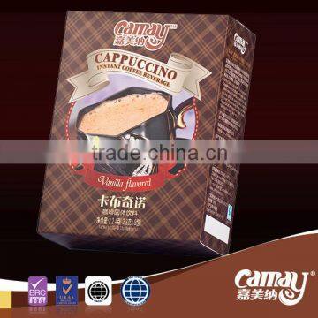 Vanilla Flavored Cappuccino Coffee