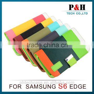Mercury Wallet Leather Case New Arrival for Samsung Galaxy s6 Cover photo-3