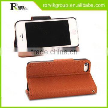 High Quality Flip Phone Protective Case Cross Pattern Cover Wallet Case for Iphone 5 5S SE With Card Slot photo-4