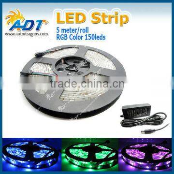 5M 5050 Colorful Waterproof 150 Leds SMD LED Strip Light 12V