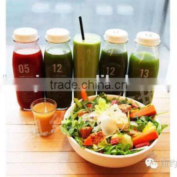 500ml and 350ml and 250ml printed glass french fresh bottle for juice ,milk , tea