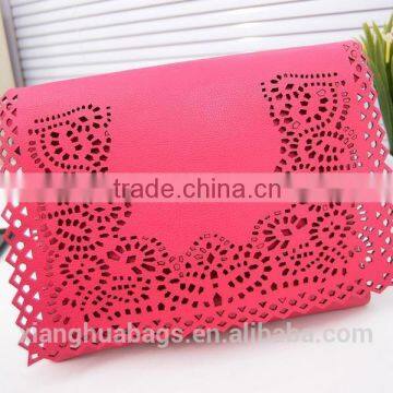 Fashion lady evening bags with hollow pattern