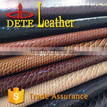 Moisturecure pu Leather Synthetic Leather Python for Bags photo-5