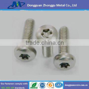 Dongguan Factory Good Quality A2 Stainless Steel Fixing Screws Torx Screws M4*8