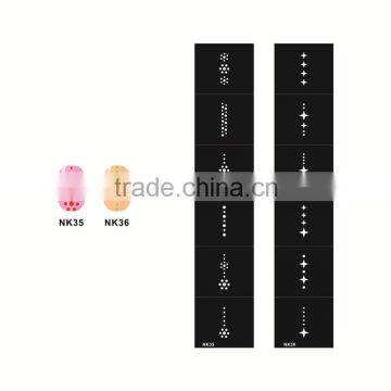 Nail art designs nail sticker hollow nail plastic art stencils art printer nail polish art stencil