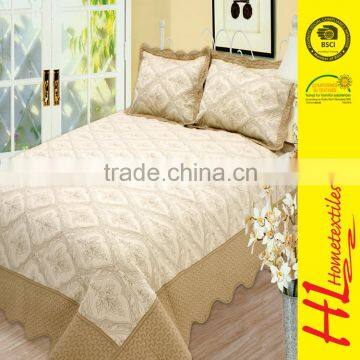 NBHS competitive price provide embroidery used bedding for sale,hotel bedding patchwork,cotton quilted bedspreads