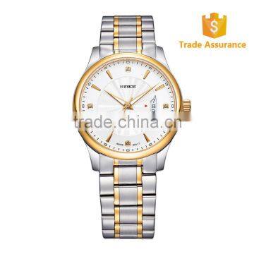 HOT SELLING!China Brand WEIDE Luxury Rose Gold Full Steel Waterproof Quartz Sports Men Watch 93005GG