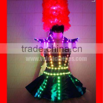 Wireless DMX512 Jazz Dance Costume, Programmable Flash Dance Costume