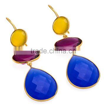 Chalcedony Dangle Earrings