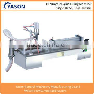 1000-5000ML Single Head Pneumatic Bottle Liquid Oil Milk Filling Machine