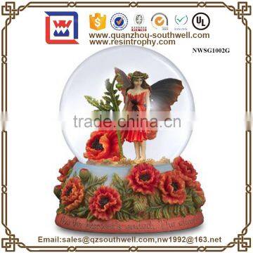 Flower Faerie Snow Globe 45Mm Water Globe