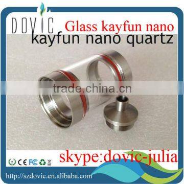 Ss&pyrex Short/long Clear Kayfun Nano Quartz Glass Tank Kayfun Nano With Factory Price photo-6