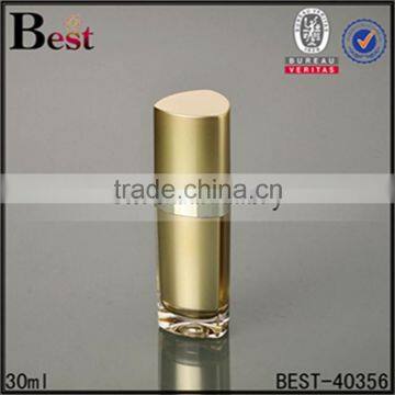 Alibaba business 15m,l 30ml 60ml gold acrylic plastic bottle with pump head