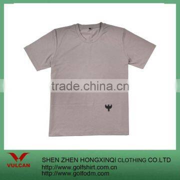 100% cotton rib round neck t shirts men customized logo