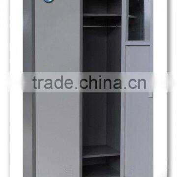 KFY-WR-01 Light Gray Bedroom 2-Door Corner Wardrobe