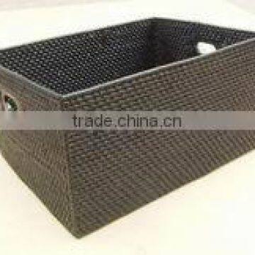 rattan basket with insert handle weaving clothings basket