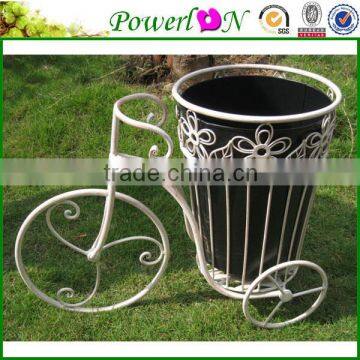 Discounted Classic Wrough Iron Bicycle Shape Plant Pot For Home Patio Garden Backyard I24M TS05 G00 X00 PL08-5069