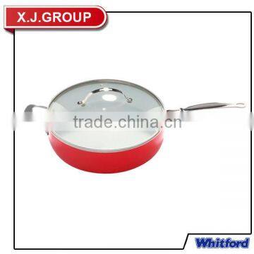 aluminum ceramic coating covered deep chef's pan saute pan fry pan XJ-12617